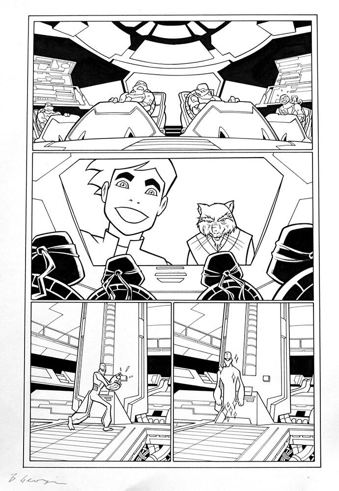 Teenage Mutant Ninja Turtles page 2 art by Bambos (Georgiou)