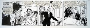 Modesty Blaise daily strip 6424 art by Neville Colvin
