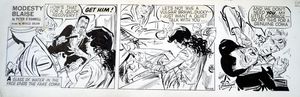 Modesty Blaise daily strip 6436 art by Neville Colvin
