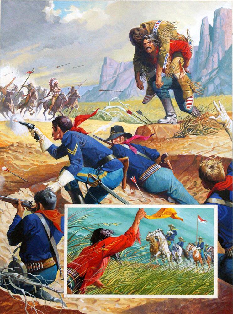 The Heroes of Buffalo Wallow 1 art by Severino Baraldi