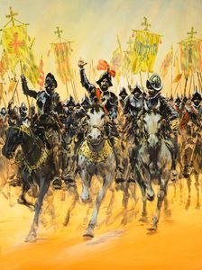 Conquistadors at the Gallop art by Graham Coton