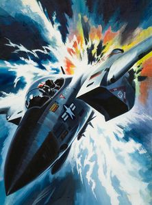 Lightning Strikes! art by Wilf Hardy