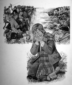 Visions of Disaster at Culloden art by Richard Hook
