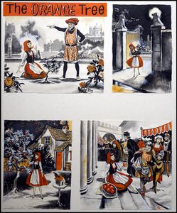 The Orange Tree - Complete Two Page Fairy Tale art by Gerry Embleton