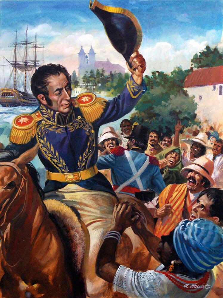 Simon Bolivar art by Andrew Howat