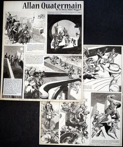 Allan Quatermain: Pages 12 & 13 (TWO pages) art by Mike Hubbard
