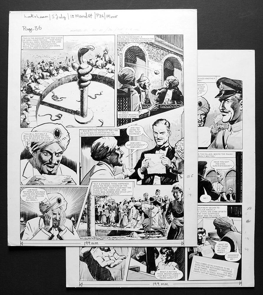 Number 13 Marvel Street - The Rajah (TWO pages) art by Bill Lacey
