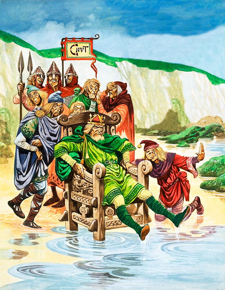 King Canute art by Peter Jackson