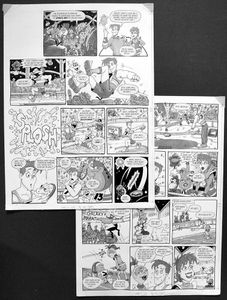 Galaxy High - Sports Day (TWO pages) art by Andy Lanning