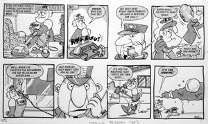 Roger Ramjet: Ironing art by Andy Lanning