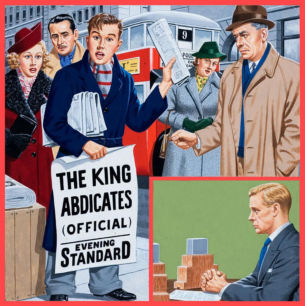 King Edward VIII Abdicates art by John Keay