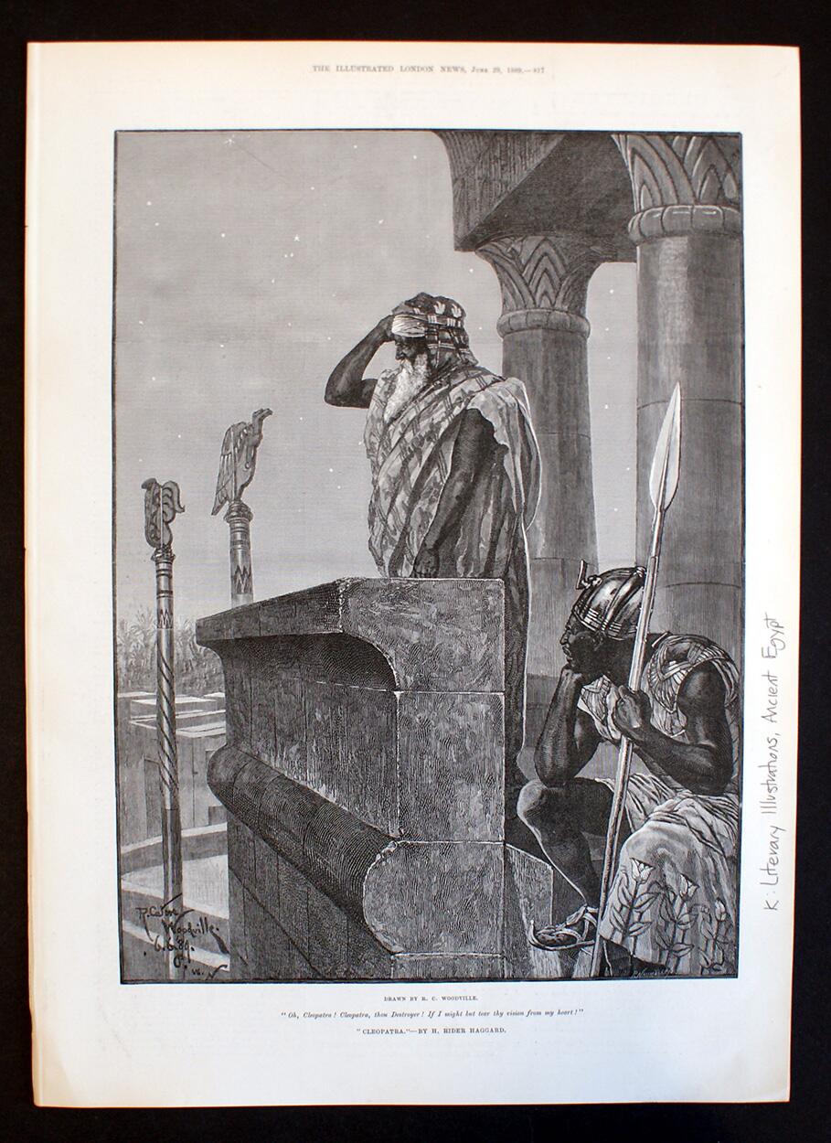 Cleopatra: 'Thou Destroyer!' art by Richard Caton Woodville Jr