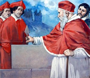 Pope Julius II art by Angus McBride