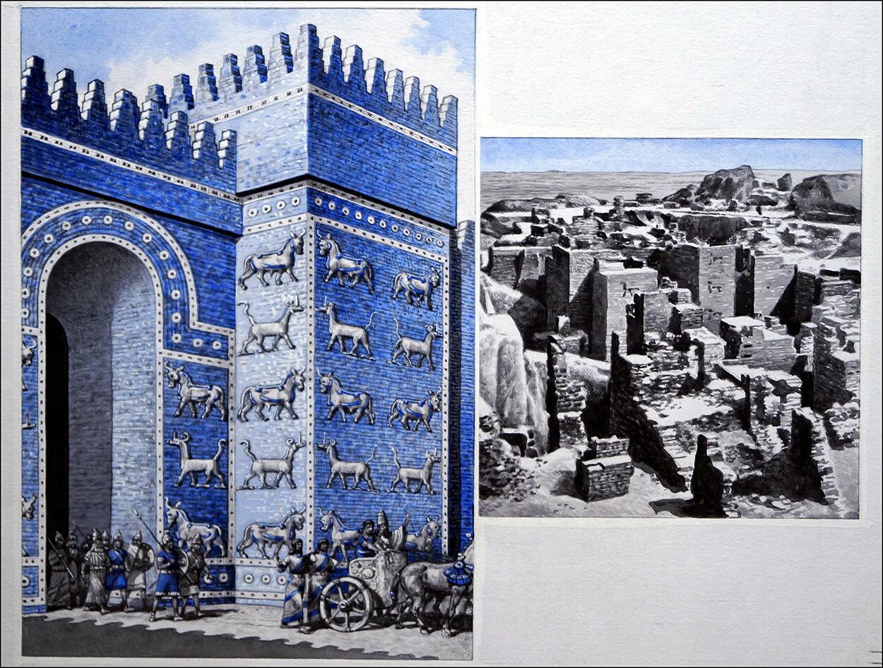 The Glory that was Babylon art by Patrick Nicolle