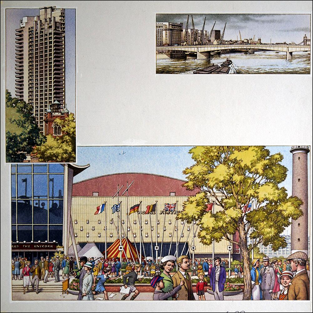 The Buildings of London art by Patrick Nicolle