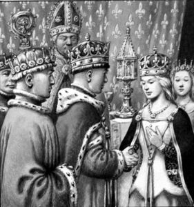 Marriage of Henry V & Katherine of France art by Patrick Nicolle