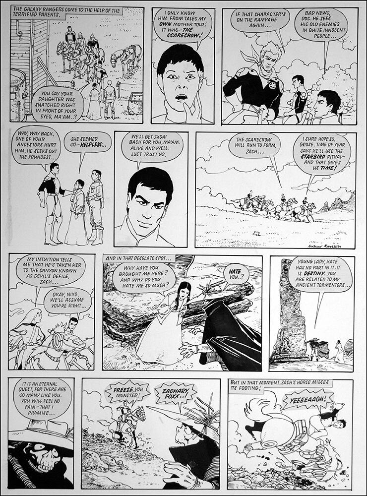 2nd page of episode art by Arthur Ranson
