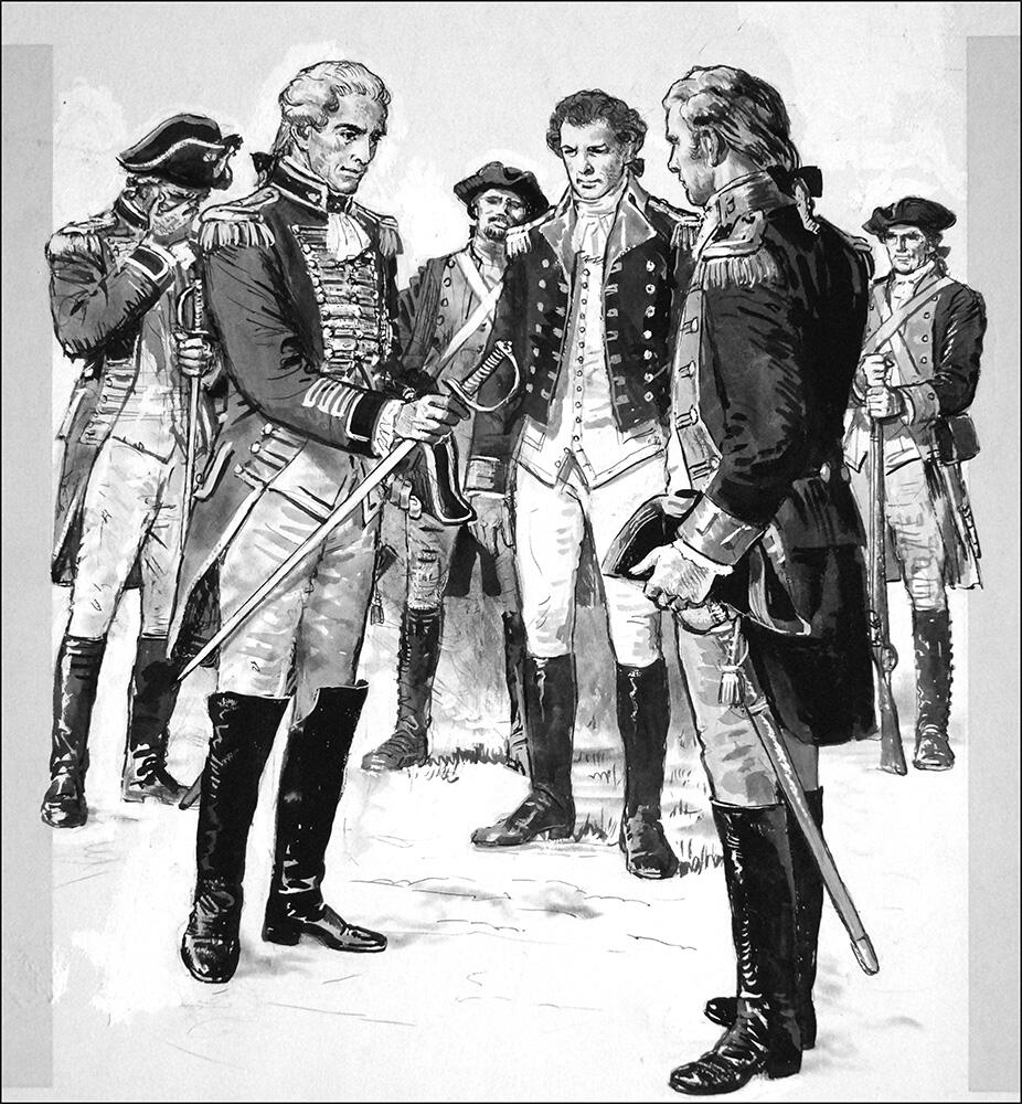 General Burgoyne art by Clive Uptton