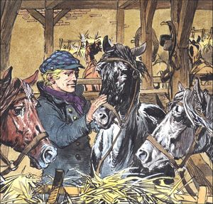 Black Beauty - Stables art by Carlos Roume