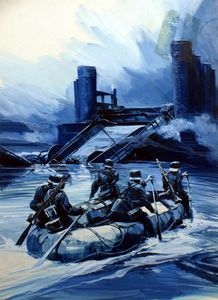 Action in the Ardennes art by Gerry Wood