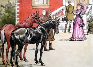Black Beauty - The Lady Decides art by Carlos Roume