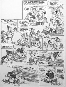 Benny Hill: Fun In The Country art by Bill Titcombe