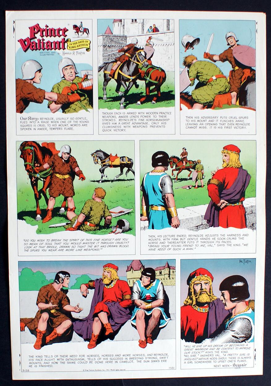 Prince Valiant: Printer's Proof #1581 art by Hal Foster