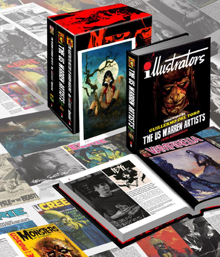The Warren Compendium: Three Hardcover Volumes in Slipcase (Illustrators Special) by Peter Richardson; Diego Cordoba; Guillermo Del Toro (Introduction