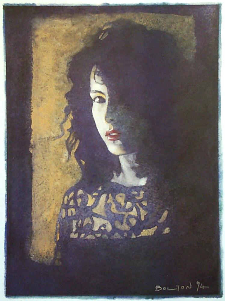 Blue art by John Bolton