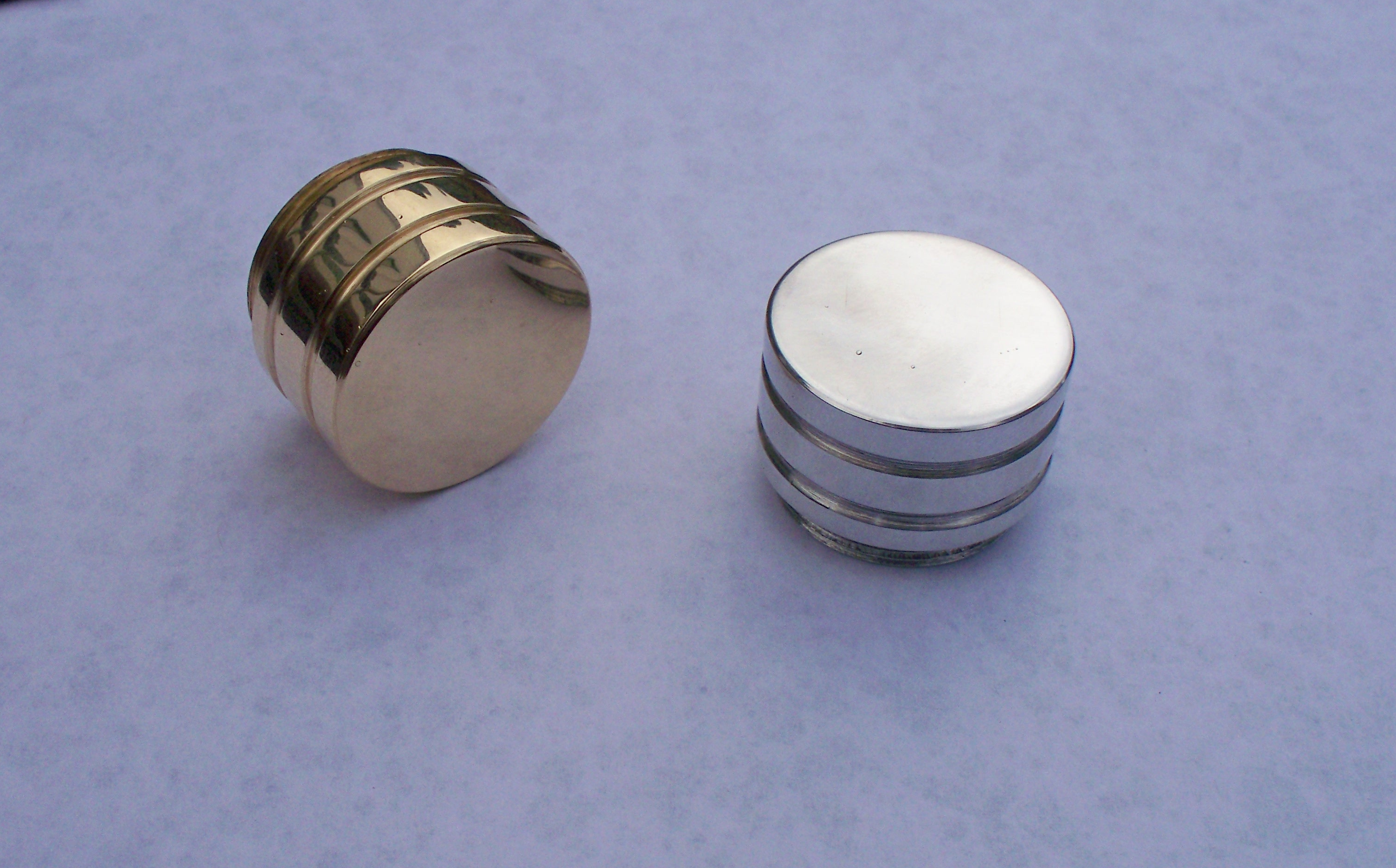 Polished Brass And Aluminium Cylinder caps
