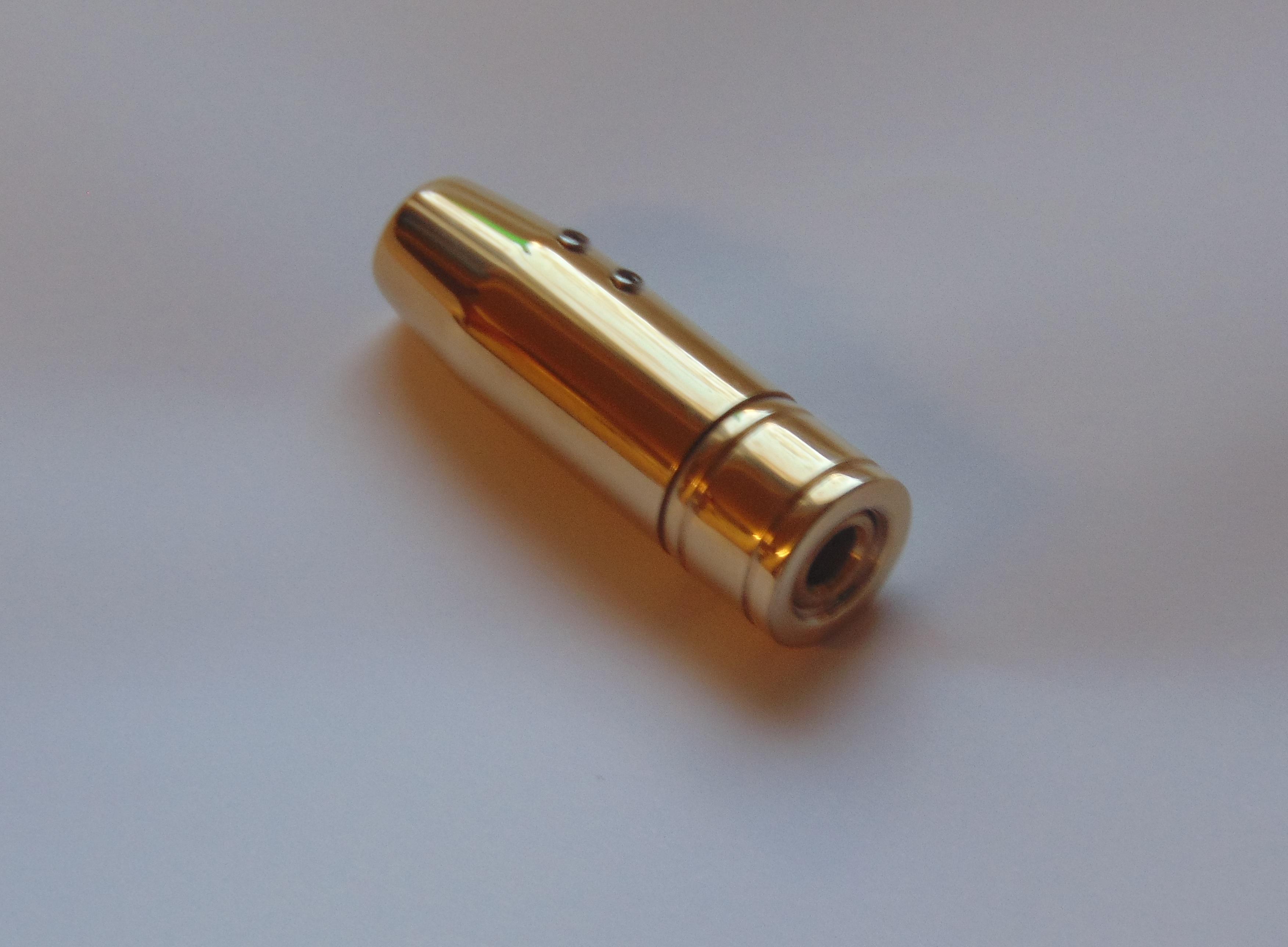 Polished Brass Silencer Adaptor With Thread Protector