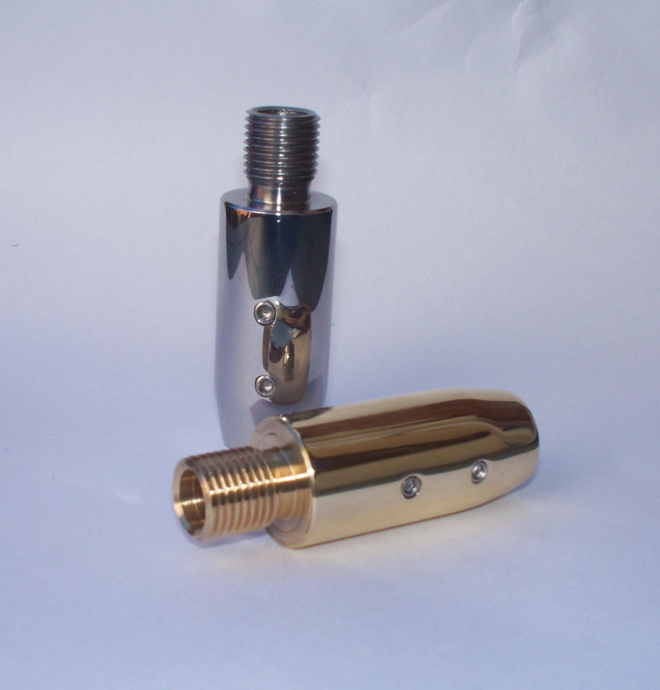 Polished Brass And Aluminium Silencer Adaptors