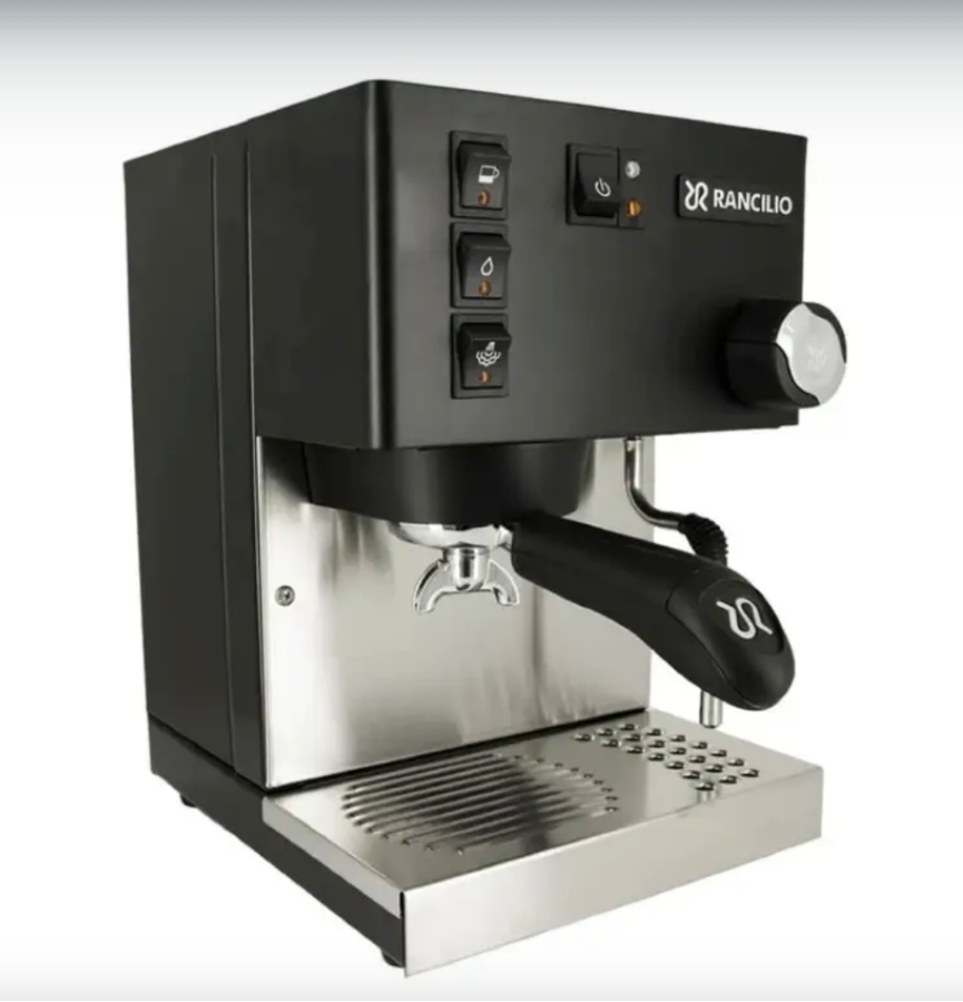 Rancilio Silvia Portafiltro Bodenlos – Manico In Plastica Nera, Ottone Cromato, Per Setaccio 21g