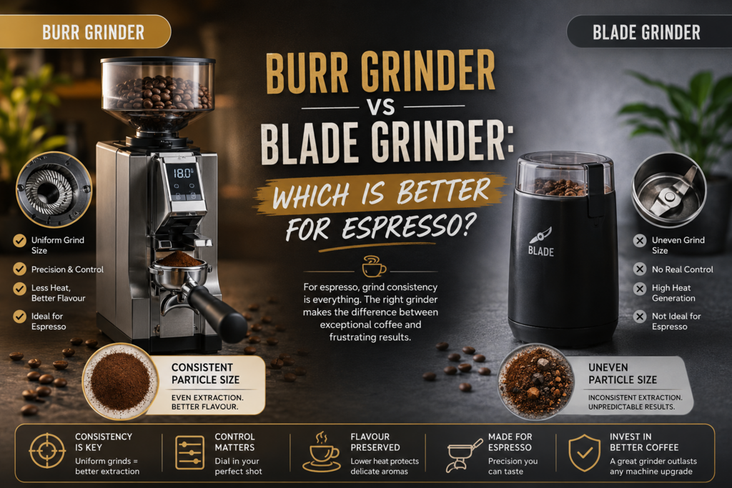Burr Grinder vs Blade Grinder: Which Is Better for Espresso?