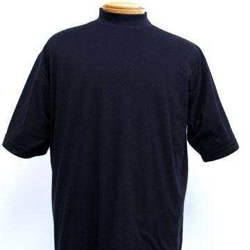 Akwa Men's Short Sleeve Dry Wicking Mock Turtleneck T-Shirt Shirt