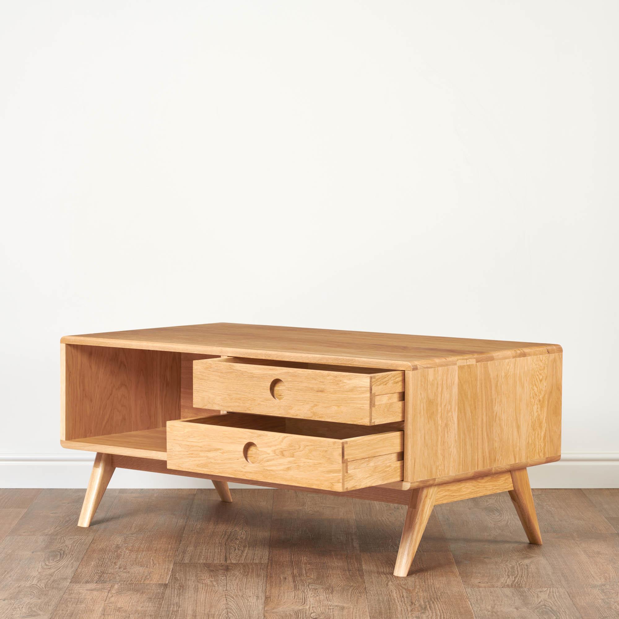 Contemporary oak 2025 coffee table