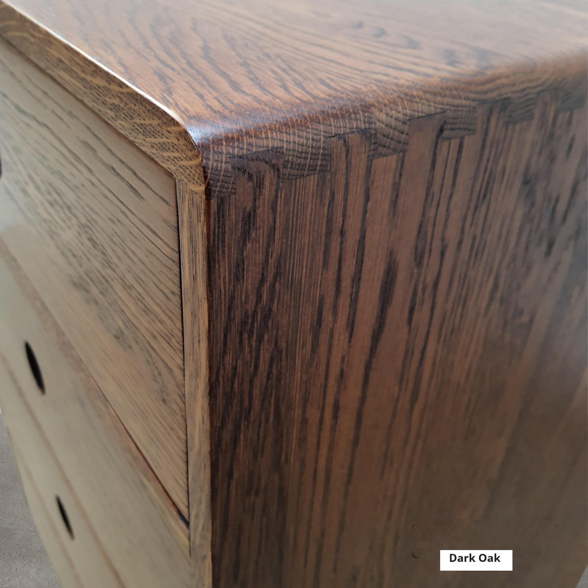 Dark oak store drawers