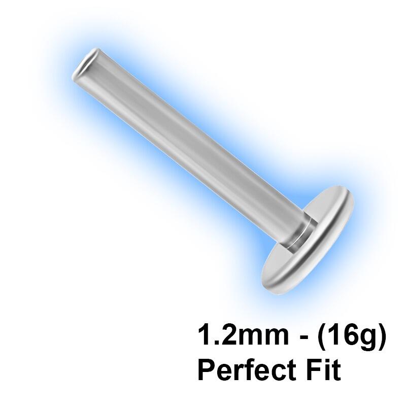 Titanium Perfect Fit Internal Thread Labret Stud - 1.2mm (16g)