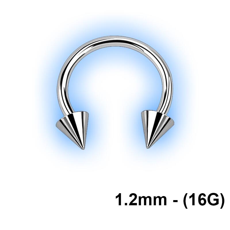Externally Threaded Horseshoe Circular Barbell – 316L Surgical Steel, Multiple Body Piercings