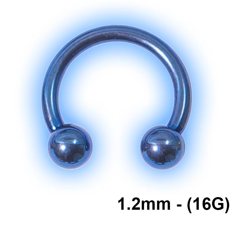 1.2mm (16g) Titanium Circular Barbell With Balls