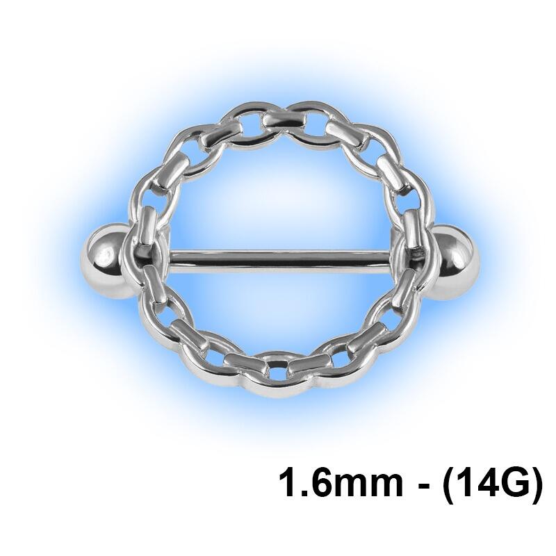 Nipple Bar - Steel Chain Surround