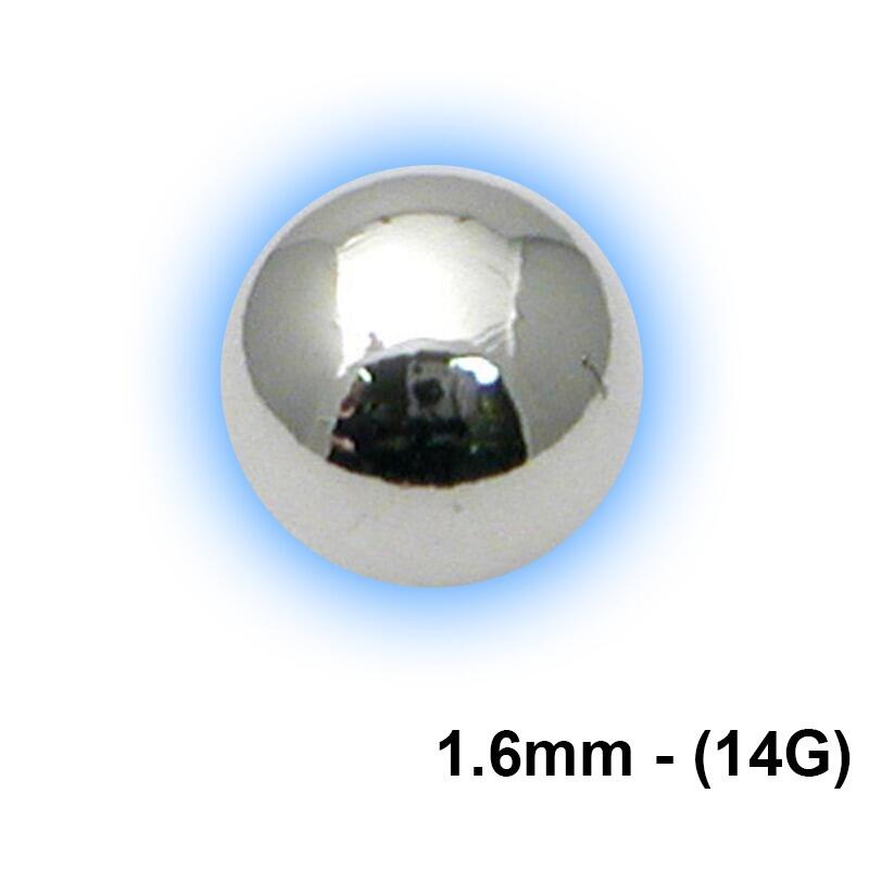 Steel External Thread Attachment 14G - Plain Ball (EXT)