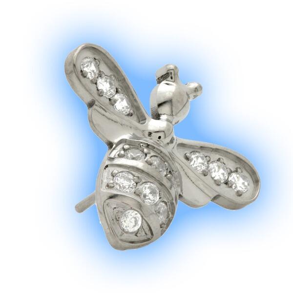 Jewelled Wasp - Threadless Body Jewellery Attachment