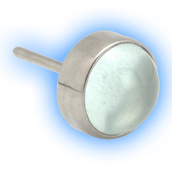 Titanium Moonstone Disc- Threadless Body Jewellery Attachment