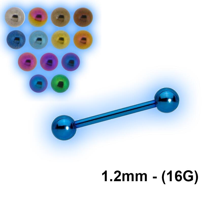 1.2mm (16g) Titanium Straight Barbell