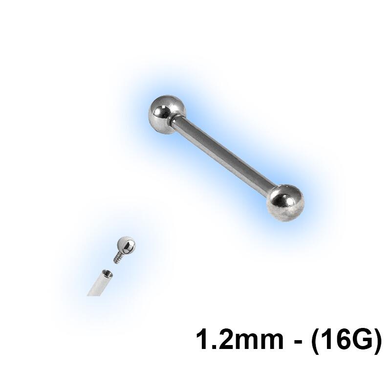 Titanium straight barbell on sale