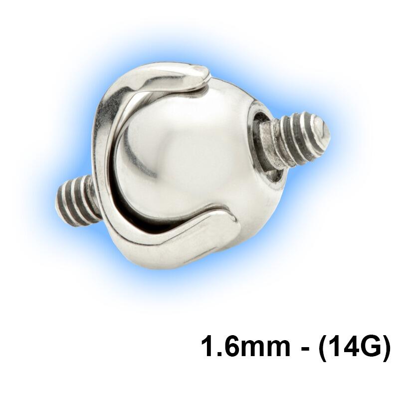 Titanium Internal Thread Multi Angle Plain Ball - 1.6mm (14g)