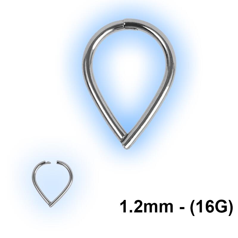 Titanium Hinged Clicker Ring - 1.2mm - 16g - Venus