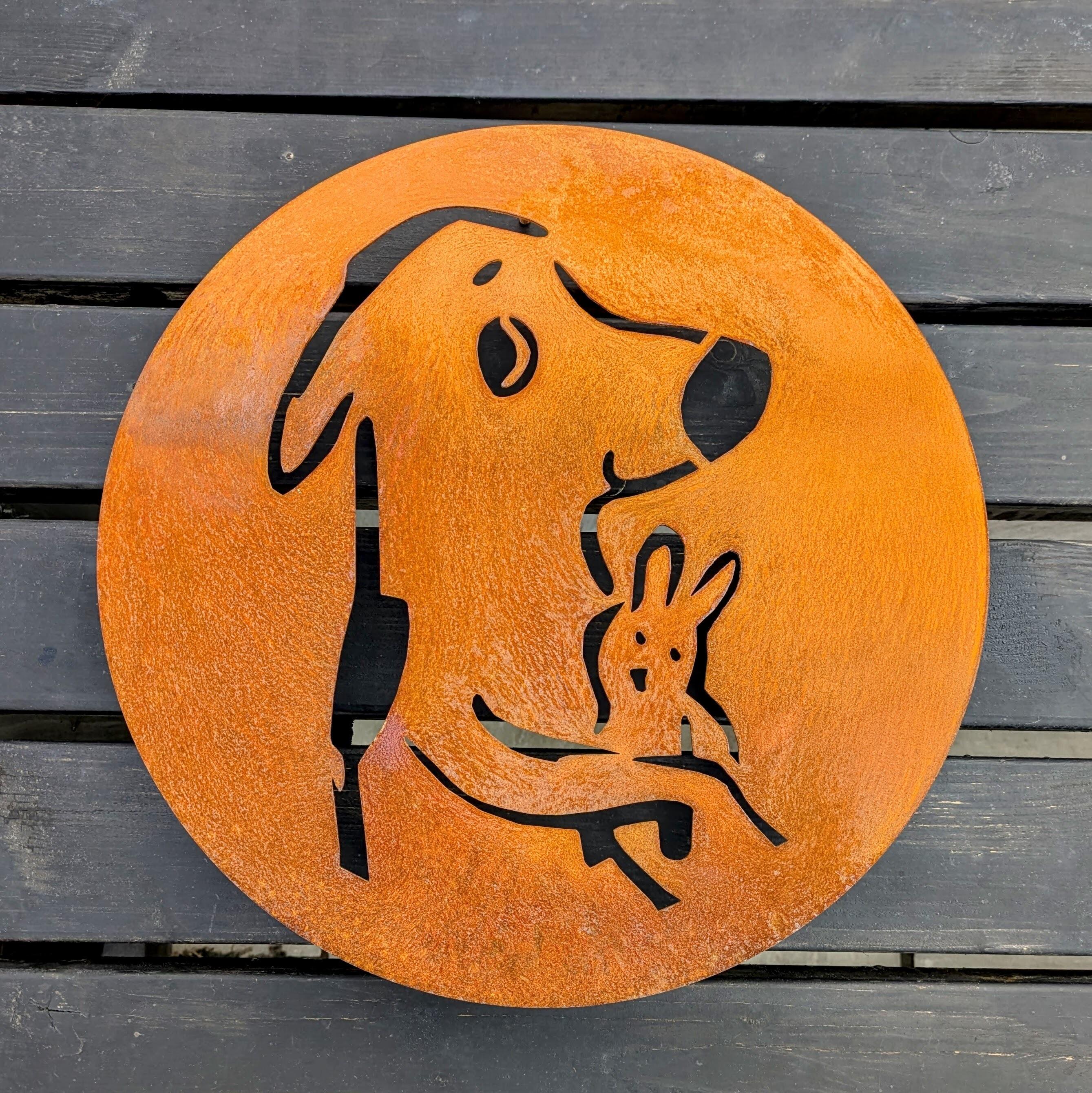 Custom Corten steel business logo sign