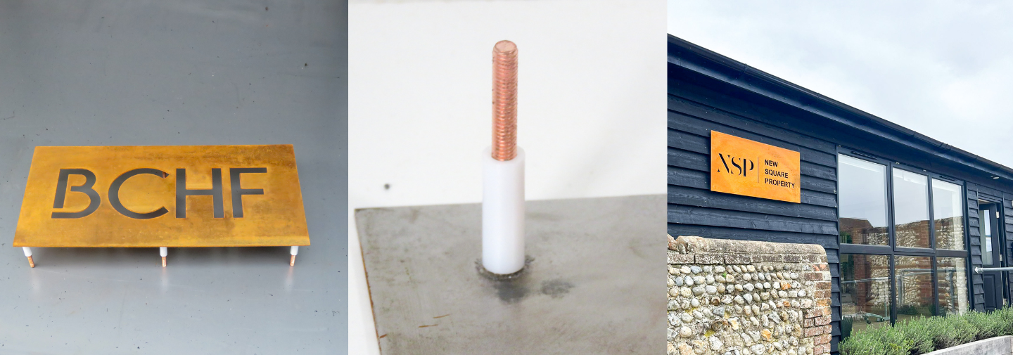 Invisible standoff fixings